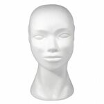 Styropor-hoofd vrouw - 29cm