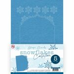 Shape Cards Snowflakes Collection Turq.
