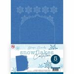Shape Cards Snowflakes Collection Blue