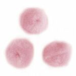 7651116 Pompons roze 10mm 65st