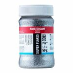 130 Amsterdam glitter flakes zilver 50g