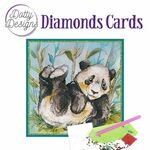 Diamonds cards - Lazy Panda Bear