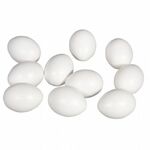 Plastic eieren wit - 6cm - 10st