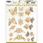 Knipvel PM Beautiful Butterflies - Pink