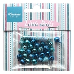Ju0940 Mini bells - light blue & dark bl