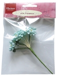 Ju0854 Silk flowers - blauw
