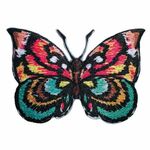 924364 Strijkapplicatie vlinder fuc/mint