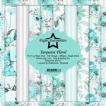 Paperpack - Turquoise Floral - 15x15cm