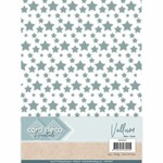 Card Deco - Vellum A4 - Stars Green 6st