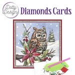 Diamonds cards - Owl in Christmas Spirit