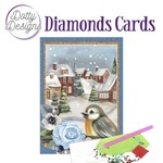 Diamonds cards - Bird in Snowy Village