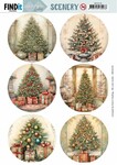 Card Deco Scenery - Christmas Tree Round