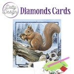 Diamonds cards - Squirrel in Snowy Land.