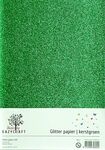 Eazycraft Glitterpapier A4 - Kerstgroen