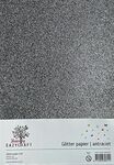 Eazycraft Glitterpapier A4 - Antraciet