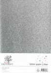 Eazycraft Glitterpapier A4 - Zilver