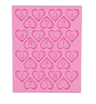 740039-45 Siliconen mal Alphabet hearts