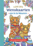 Wenskaarten om in te kleuren - Love Cats