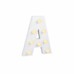 Paper Dreams - Light Letter - A - Wit - MDF - inclusief batterij - 16,5cm hoog
