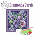 Diamonds cards - Purple Flowers