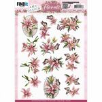 Knipvel AD - Pink Florals - Lillies