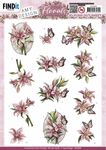 Uitdrukvel AD - Pink Florals - Lillies