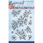 Stempel - BB - Happy Blue Birds - Floral