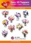 3D Easy design - Flowers in Glass Vases