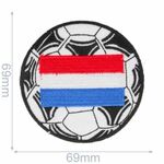 HKM applicatie - Voetbal Vlag NL 69x69mm