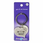 37 Hart sleutelhanger - You & me forever