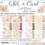 Paperpack mix - Girl & Curl - 20x20cm