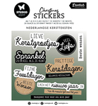 Christmas Stickers - Kerstteksten NL