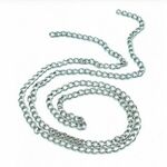 12029-1001 Metalen ketting platinum 1m