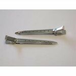 Haarclips zilverkleurig - 9cm - 2st