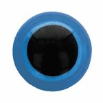 Veiligheidsogen 6mm 10st blauw/zwart