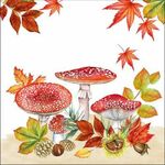 Servetten - Fly Agaric Group 5st Herfst