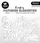 Sl Paper Elements - Kerstwensen - Zilver