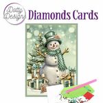 Diamonds cards - Snowman