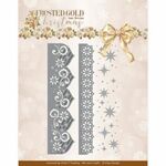 Snijmal AD Frosted Gold Christmas Border