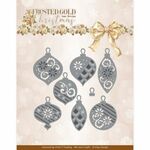 Add10321 Snijmal - Amy Design - Frosted Gold Christmas - Frosted Gold Baubles - Kerst - 8 mallen