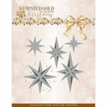 Snijmal AD Frosted Gold Christmas Stars