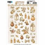 Knipvel AD Frost. Gold Christmas Element