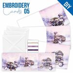 Embroidery Cards 05 - Purple Christmas