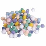 75445685 Pompon mix 10mm Pastel 96st