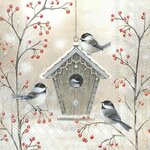 Servetten - Beautiful Birdhouse 5st