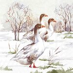 Servetten - Winter Geese 5st