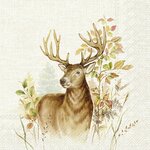 Servetten - Hunted Deer cream 5st