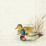 Servetten - Hunted Ducks cream 5st