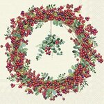 Servetten - Berry Wreath 5st