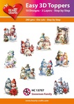 3D Easy design - Snowmen Family 10st